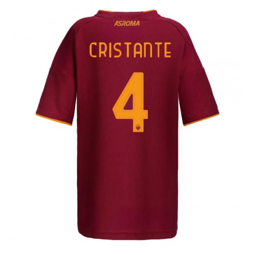 Ženski Nogometni dresi AS Roma Bryan Cristante #4 Domači 2025-26 Kratek Rokav